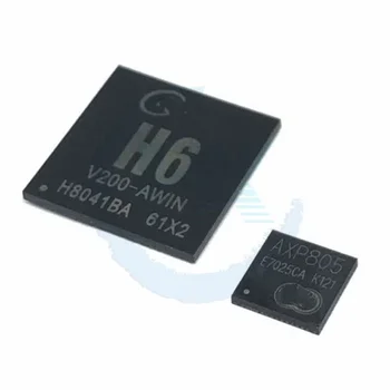 1-5gab Jaunu ALLWINNER H6 + AXP805 BGA 451 4 Kodolu CPU Master procesors Chip