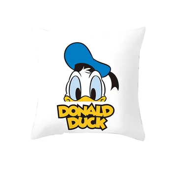 1 gabals Disney Cartoon Donald Duck Spilvens segums Dīvāns spilvendrāna Auto spilvendrānā Interjera dekorēšana 45x45cm Bez spilvena