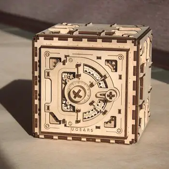 Montāža Koka Rotaļlieta Puzzle Inovatīvas Atslēga, Rūtiņu Mehāniskās Transmisijas Modelis DIY Radošo Dāvanu Mazajiem Cilvēkiem