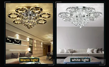 Mūsdienu luksusa kristāla led griestu lampas apgaismojums dzīvojamā istaba guļamistaba apgaismojuma radošo restorāns Griestu lampa AC110-240V