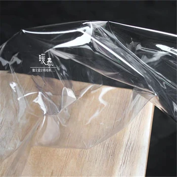 0.2 mm, TPU Auduma PVC Caurspīdīga Šķidruma Plastmasas Pārklājumu Ūdensizturīgs DIY Mētelis, Lietusmētelis Kristāla Dekori Somas Radošo Dizaineru Audums