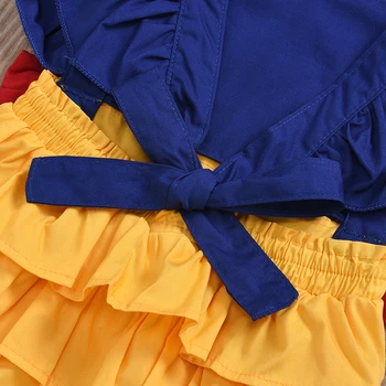 0-24M Baby Meitenes Vasaras Jumpsuit sniegbaltīte Baby Girl Apģērbu Bowknot Romper bez Piedurknēm Backless Jumpsuit Tērpiem Vasaras 2020
