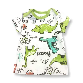 0-24Month Karikatūra Izdrukāt Bērnu Zēniem Dinozauru T Krekls Vasaras Zīdaiņu Bērniem Zēni Meitenes Lauva, T-Krekli, Apģērbu Kokvilnas Toddler Vēstuli