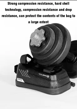 022 cietu čaumalu, velosipēdu tālruni somā kalnu velosipēds priekšā rāmja soma top tube ūdensdrošs mobilais tālrunis, soma seglu soma izjādes iekārtas