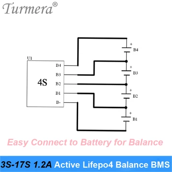 1.2 Lifepo4 Baterijas Aktīva Bilances BMS 2S 4S 6S 8S 10S 13S 16S 17S Lifepo4 LTO Akumulatora Ekvalaizers Līdzsvaru Enerģijas Nodošanu Valde