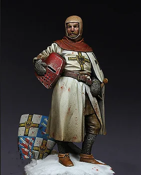 1/24 seno cilvēku karavīrs stāv ziemas Sveķu attēls Modelis komplekti, Miniatūras gk Unassembly Unpainted