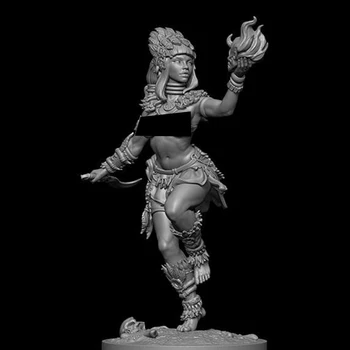 1/24 seno fantāziju sieviete warrior stāvēt Sveķu attēls Modelis komplekti, Miniatūras gk Unassembly Unpainted
