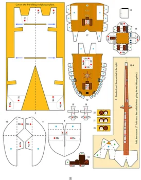 1:250 krievijas kara Flotes Osrabian Battleship DIY 3D Papīra Karte, Modeļu Veidošanas Komplekti Celtniecības Rotaļlietas Izglītojošās Rotaļlietas Militāro Modelis