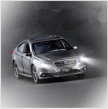 1:32 augstas simulācijas Subaru Legacy sakausējuma pull atpakaļ modeli,6 atvērto durvju simulācijas skaņas un gaismas savākšanas rotaļlietas,bezmaksas piegāde