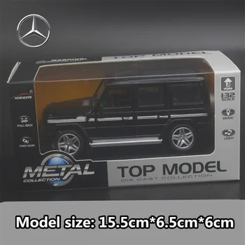 1:32 Benz G65 Pull Atpakaļ Sakausējuma Diecasts Automašīnas Modelis Bērnu Slīdēt Rotaļlieta Puika Sacīkšu Kolekcija Metāla Apdare Dzimšanas dienas Dāvana