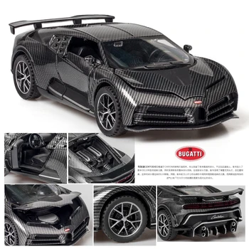 1:32 Oglekļa šķiedras Bugatti Centodieci Diecasts & Rotaļu automobiļi Rotaļlietu Metāla Rotaļu Automašīnas Modelis ar Augstu Simulācijas Pull Atpakaļ Kolekcija Bērniem