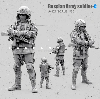 1/35(50mm) Sveķu Attēls Komplekti krievijas Mūsdienu Īpašo Spēku karavīrs sevis samontēt-121