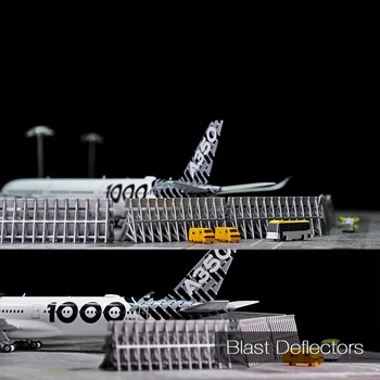 1:400 Lidostas Mehānisma Modelis Pasažieru Lidmašīnu, Deflektoru Anti-jet Modināšanas Ierīce Lidlauku Piederumi Lidlauka Ainas Modelēšana