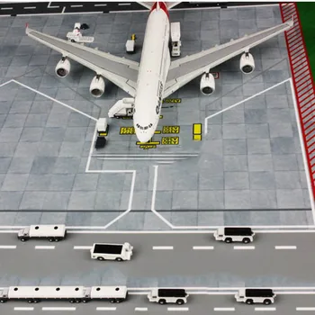 1:400 mēroga Zemes Auto Lidosta Simulācijas Skatuves daļas Displejs Piekabi velkošā kravas automobiļa režīmā Gaisa kuģu, lidmašīnu pasažieru lidmašīna Fani Kolekcija