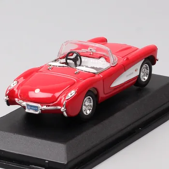 1:43 mēroga classic retro 1957. gada Chevrolet Corvette C1 chevy kalni vette Lējumiem Transportlīdzekļa automašīnas rotaļlieta modelis sīktēliem, bērnu suvenīru