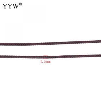 1,5 mm Neilona Ķīniešu Mezgls String Macrame, Kaklarota, Aproce Pīts Vads 10m/Spool Pušķi Fāzēm Vītne String Zīda Vadu