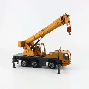 1:50 sakausējuma modeli, bērnu rotaļu simulācijas automašīnu smago celšanas celtņa transporta inženierijas transportlīdzekļa dāvanu kastē