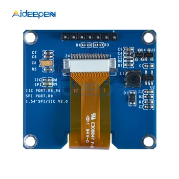 1.54 collu SSD1309 OLED Displeja Modulis 128x64 SPI IIC I2C Interfeiss OLED Ekrāns Valdes 3.3-5V Saderīgs Ar SSD1306 Par Arduino