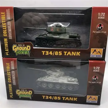 1/72 Krievu T-34/85 Tvertne Lraqi Vjetnama Eqyptian Armijas Tvertnes, Gatavo Modeli Easymodel Rotaļlietas