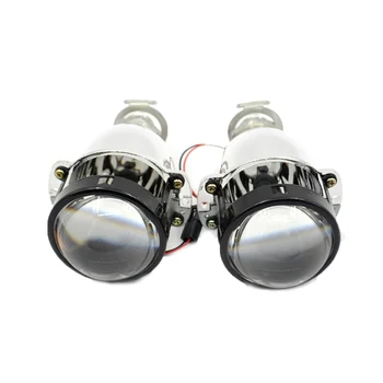 1.8 collu Full metal HID Bi xenon Projektora Objektīvs auto lukturu ar vanšu maska LHD Auto Motociklu H1, H4, H7 modelis pārbūvēt