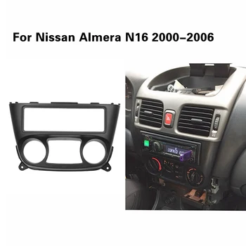 1 Din Auto Radio Fascijas par Nissan Almera N16 2000. - 2006. gada viens 1 din Rāmis DVD Stereo Panelis Melns, Komplekts Surround Paneļa Rāmja