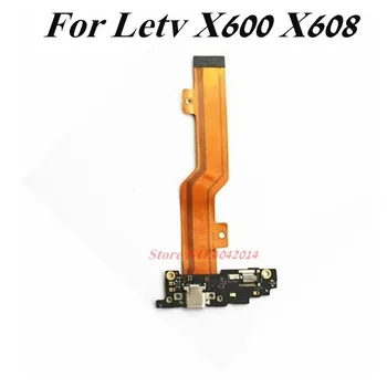 1 gab Oriģinālo USB Ports Uzlādes doks Flex kabelis Letv X600 X608 Lādētāja spraudnis savienotāja PCB Rezerves daļas