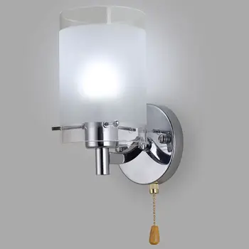 1 Iestatiet AC85-265V E27 LED Sienas Apgaismojuma Mūsdienu Stikla Dekoratīvais Apgaismojums Sconce Armatūra Lampas