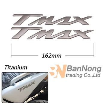 1 pāris 3D Motociklu uzlīmes Tvertne uzlīmes aplikācijas emblēmu, Par Yamaha TMAX 500 530 T Max T-Max 500 530