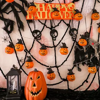 10/20 LED Ķirbju Kļavu Lapu Vainags String Gaismas 3D Halloween Ķirbju Gaismas Halloween, Pateicības Rudenī Apdares Gaismas