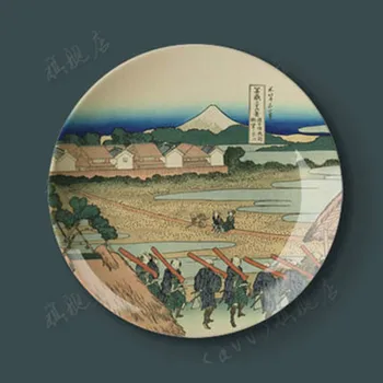 10 Collu Fu Yue Trīsdesmit seši Viedokli Hokusai Svētku Dienā Veida Apdares Plāksnes Pakārt Ēdiens Plāksnes Keramikas Plāksnes Apdares Plāksnes Sienai