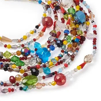 10 Daļa Electroplate Slīpētas Stikla Pērles Virzieni Beading Rotaslietu izgatavošana DIY Aproce Aksesuāri par 85~100gab/daļu