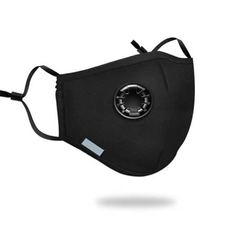10 GAB. Filtrs Modes Mazgājams Atkārtoti lietojamā Maska Anti Piesārņojuma PM2.5 Muti Respirators Putekļu Maskas Kokvilnas Unisex Muti Purns Melns