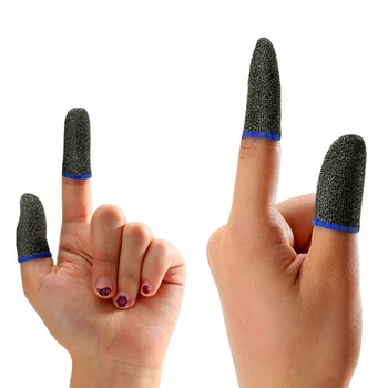 10 GAB. Sviedri Izturīgas Spēle Pirkstiem Cimdi Nospiediet Sn Īkšķus Pirkstu Uzmava Gaismas Flash Q Gaismas Spēli Pirkstu Vāciņu