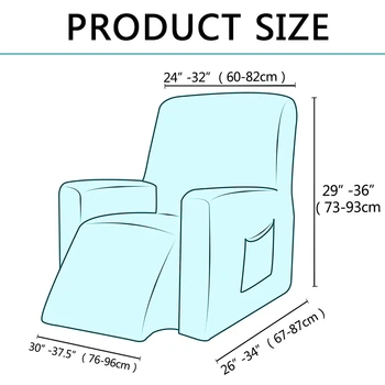 10 Krāsas Ūdens Atbaidīšanas Recliner Krēslam Segtu Augstu Stiept Dīvāns Slipcover Super Mīkstu Auduma Dīvāns Sēdekļa Vāku