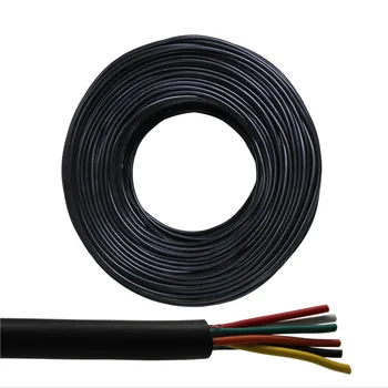 10 metru UL 2464 26AWG 2C / 3C / 4C / 5.C /6C vairākkodolu PVC kabeļu jaka alvotas vara stieples audio kabelis, Strāvas kabelis vadu