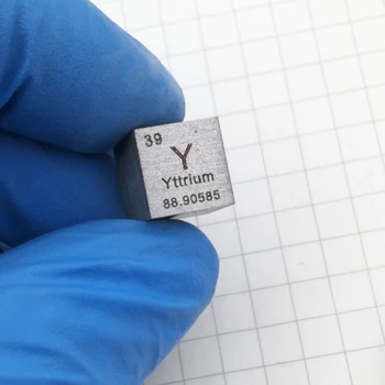10 x 10 x 10mm Wiredrawing Metālu, Itrija, Kuba Reti Elementi Cube Elementu Periodiskā Cube Dāvanu Vākšana (Y≥99.9%)