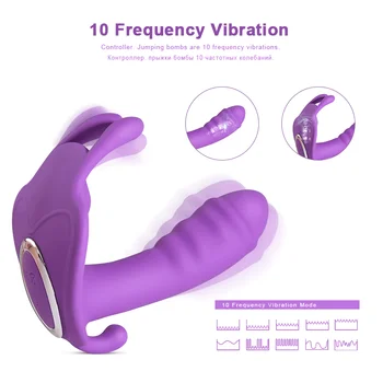10 Ātruma Seksa rotaļlietas Sievieti Pieaugušo Vibrējošais Biksītes Nēsāšanai Tauriņš Dildo Klitora stimulācija, Vibratori Sieviešu Masturbator