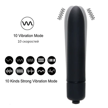 10 Ātruma Vibro Bullet Mini Vibrators Bullet AV Stick G-spot Viberator Ūdensizturīgs Klitora Stimulators Seksa Maturbator Rotaļlietas Sievietēm