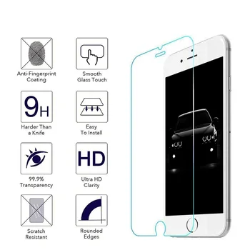 100 Gab./daudz 0.25 mm Rūdīts Stikls Screen Protector for iPhone 12 mini 11 Pro X XR XS max 8 7 6 Plus 5S 2.5 D Rūdīta Stikla Plēves