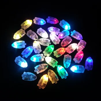 100 Gab./daudz Led Gaismas Balonu Daudzkrāsu RGB Mini Flash Bumbu Lampas Kāzu Puse, augstākās Kvalitātes Apdares