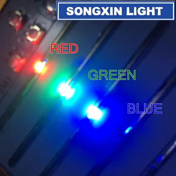 1000pcs SMD 0805 (2012) RGB Tricolor 20mA Red Green Blue Ultra Spilgti Virsmas Mount LED Mikroshēmām Kopējo Anoda Gaismas Diode