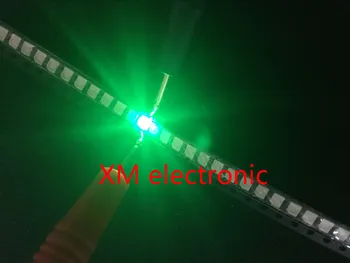 1000pcs SMT 3528 SMD LED Green Ultra Spilgti Gaismas Diožu LED Diodes Mikroshēmu Lampas
