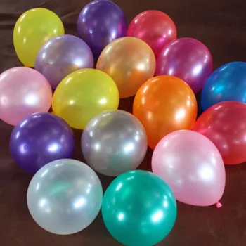 100gab 10inch 1.5 g Pērle Lateksa Baloni Happy Birthday Party Kāzu Baby Dušas Dekorācijas, Balonu Jauno Gadu Bērni Gaisa Globos