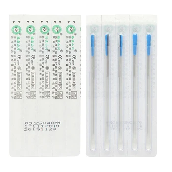 100GAB *5box Sterilā akupunktūras adatas vienu adatu viena caurule vienreizējās lietošanas akupunktūras adatu caurule ar adatu 500pcs