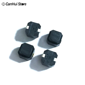 100gab 6*6*5 SMD Klusuma pogas silikona tastatūra INSTOCK Black Sazinieties Kluss Slēdzis, 6x6x5mm