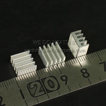 100gab 8.8x8.8x5mm Ram Heatsink Chipset Alumīnija Siltuma Izlietne Ar Siltuma Vadoša Lente Fani un Dzesēšanai