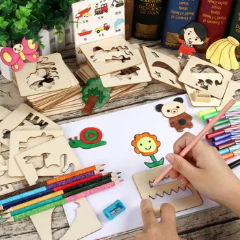 100gab Bērnu Rotaļlietas, Rotaļlietas, Zīmēšanas Krāsošana Valdes Bērniem, Radošās Doodles Agrīnās Mācīšanās Izglītības Rotaļlieta, Zēns, Meitene Uzzinātu, Zīmēšanas Rīki