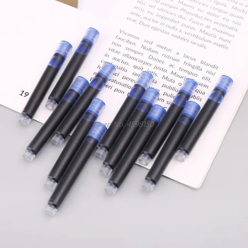 100gab Jinhao Universālā Melnā Zilā Tintes Pildspalva Tinte Sac Kasetnes 2.6 mm Uzpildes Skolas, Biroja Kancelejas preces Dropship