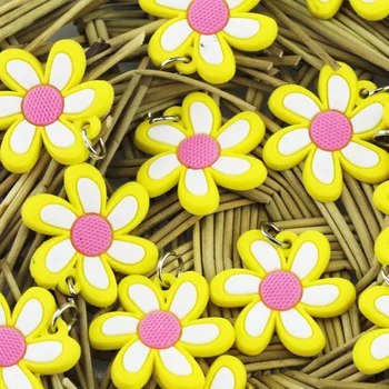 100gab Kuloni DIY Krāsains Stelles Gumiju Aproce Rotaslietu izgatavošana Krelles, Rotaļlietas Krāsains Dzīvnieku Ziedu Krelles Izlases Stila 2019