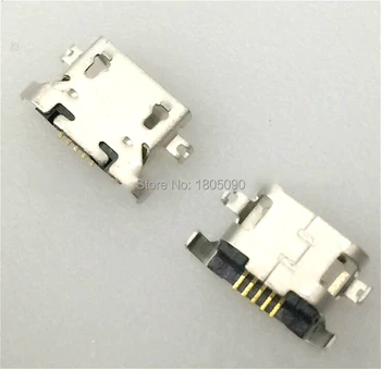 100gab Micro USB 5pin smago plāksni 1.27 mm bez kērlinga pusē sievišķais Savienotājs lenovo A850 Mini USB Ligzdu